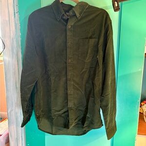Men's olive green Corduroy Shirt